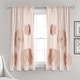 preview thumbnail 21 of 34, Silver Orchid Ince Flora Curtain Panel 63" x 54" - Blush
