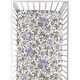 preview thumbnail 1 of 4, Sweet Jojo Designs Vintage Floral Boho Girl Fitted Crib Sheet Lavender Purple Green and Yellow Shabby Chic Rose Flower Farmhouse