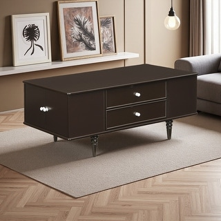 47.2" Modern Coffee Table with 4 Drawers & Storage - Bed Bath & Beyond ...