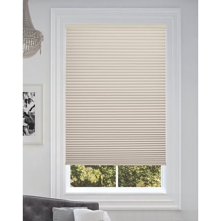 BlindsAvenue Cordless Blackout Cellular Honeycomb Shade, 9/16" Single Cell, Fawn