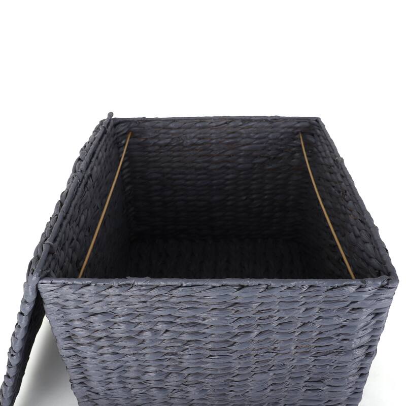 Seagrass Rolling File Cabinet