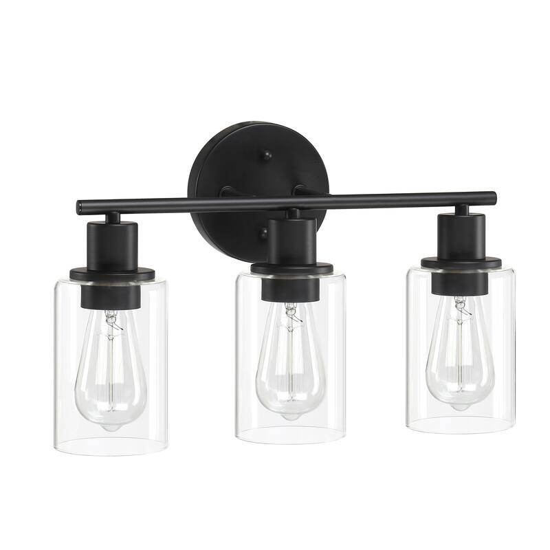 3-Light Vanity Light - Matte Black