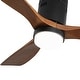 preview thumbnail 76 of 199, 42“/52"/60"/48" Noiseless Walnut Wood Ceiling Fan with Remote Control, Integrated Light Optional