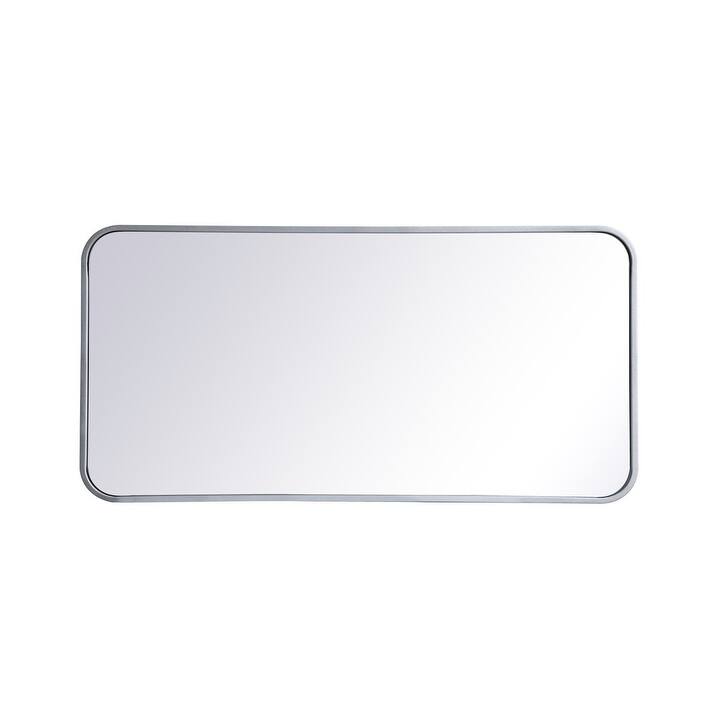Ezra Soft Corner Metal Rectangular Mirror