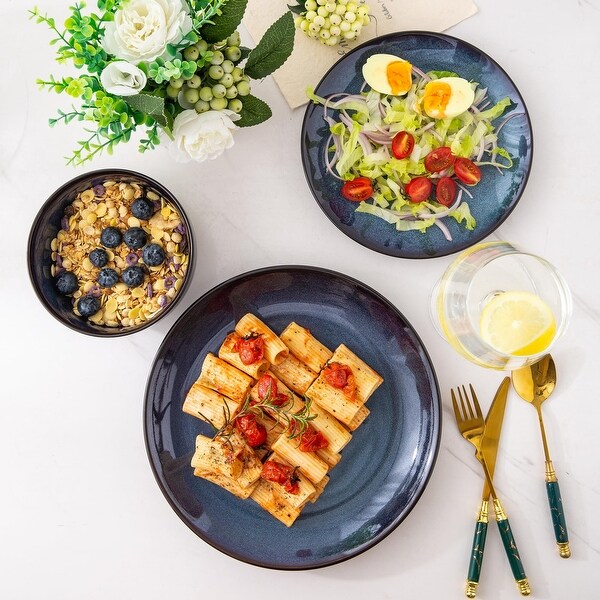 食器 user_748378e5 Ceramic Dinnerware Sets for 4,Stoneware Coupe Plates and Bowls