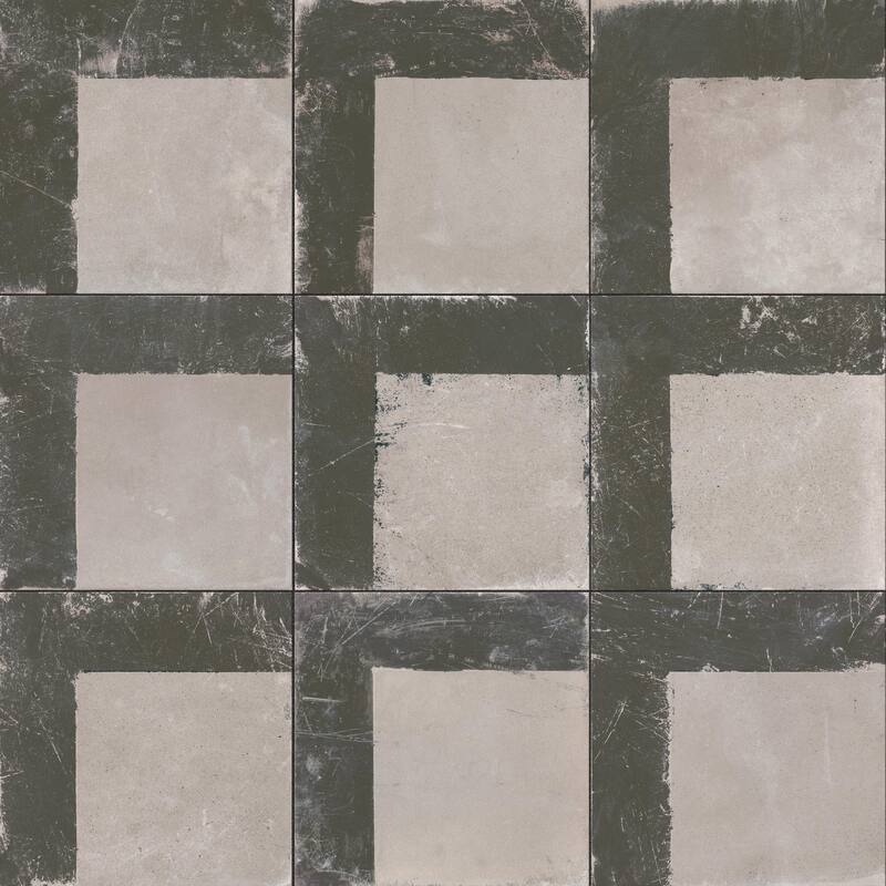 Merola Tile Kings Brush Line 8-3/4" x 8-3/4" Porcelain Floor and Wall Tile