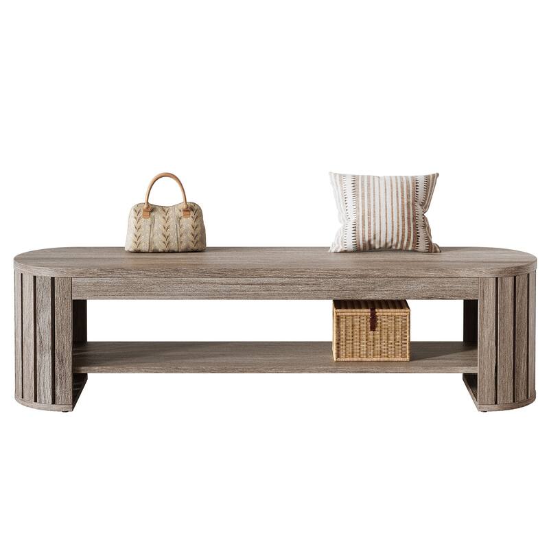 Wood Entryway Shoe Bench, Shoe Storage Bench, Bedroom Entrance Living Room End of Bed Stool Accent Bench