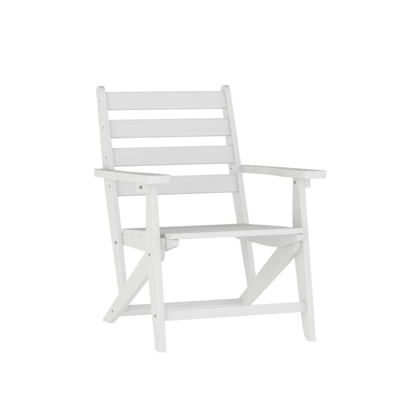 Commercial All Weather Adirondack Table and 4 Chairs with Cupholders