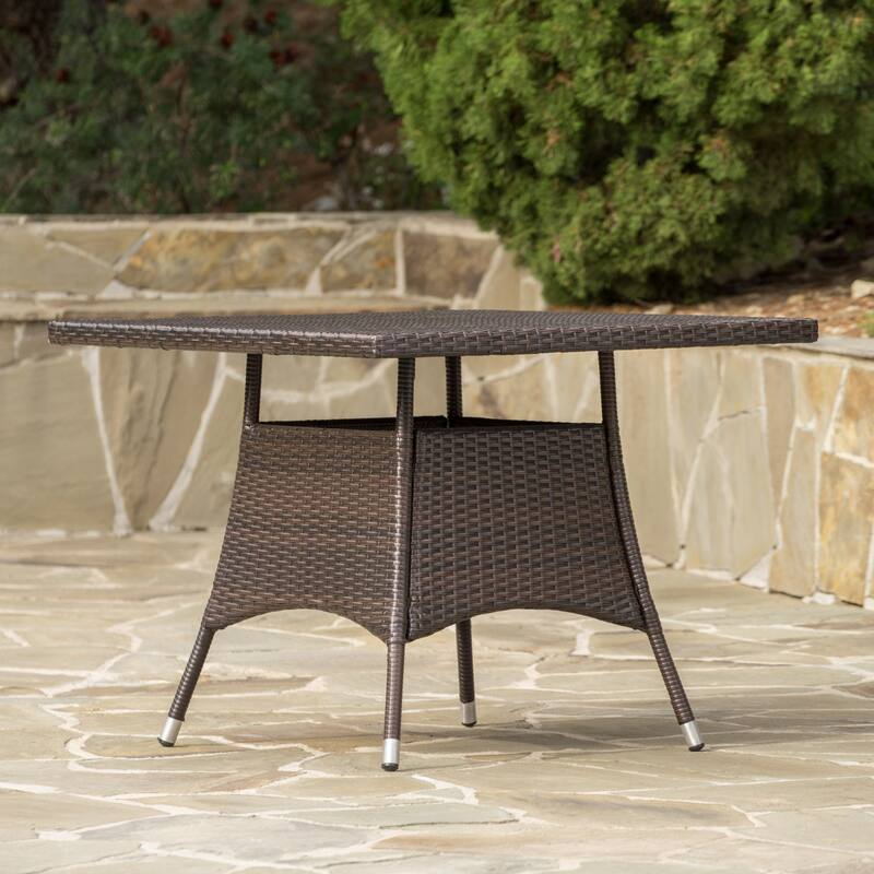 Grey Concrete Side Table 18 Inch Lightweight Outdoor Fluted Design No Assembly