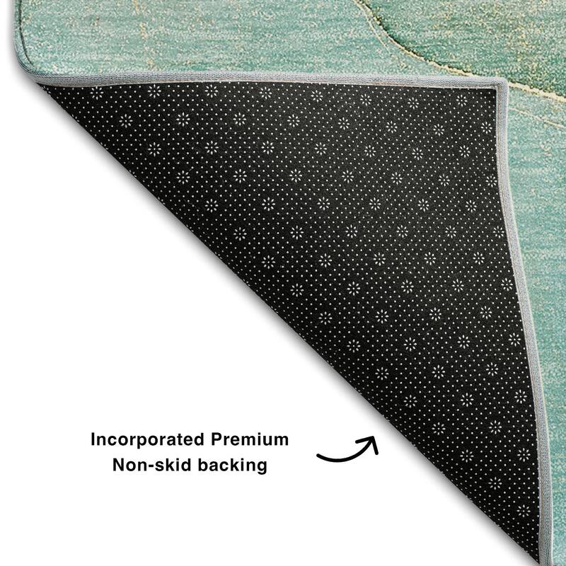 Premium Washable Super Soft Contemporary Abstract Mayfield Rug