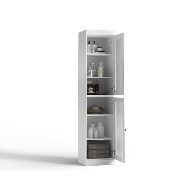 100% Solid Wood 16.5" Bathroom Cabinet with Optional Doors by Palace Imports