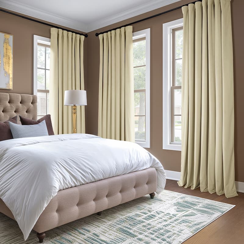 Exclusive Fabrics Plush Velvet Room Darkening Curtain (1 Panel)