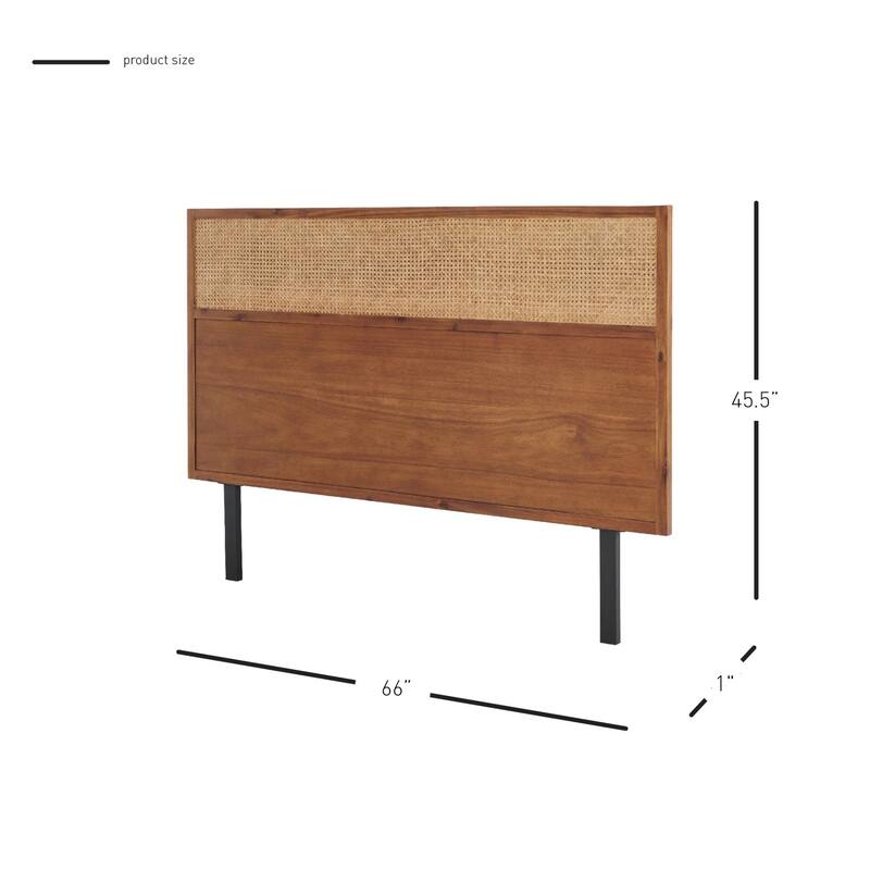 NPD Furniture Caine Rattan Queen Headboard