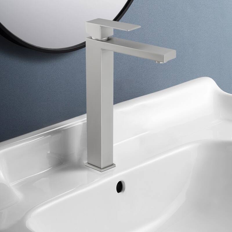 Topcraft Stainless Steel Single Handle Bathroom Sink Faucet