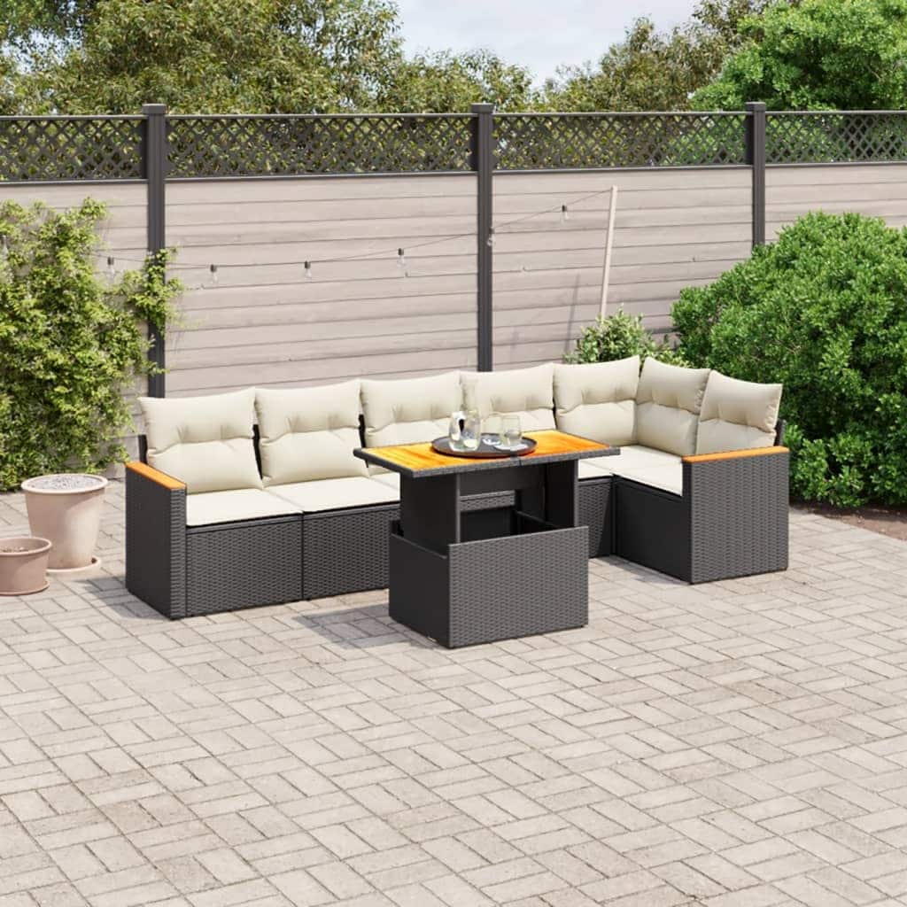 7 Piece Modular Patio Sofa Set - 21.7 x 39.4 x 28.7 in