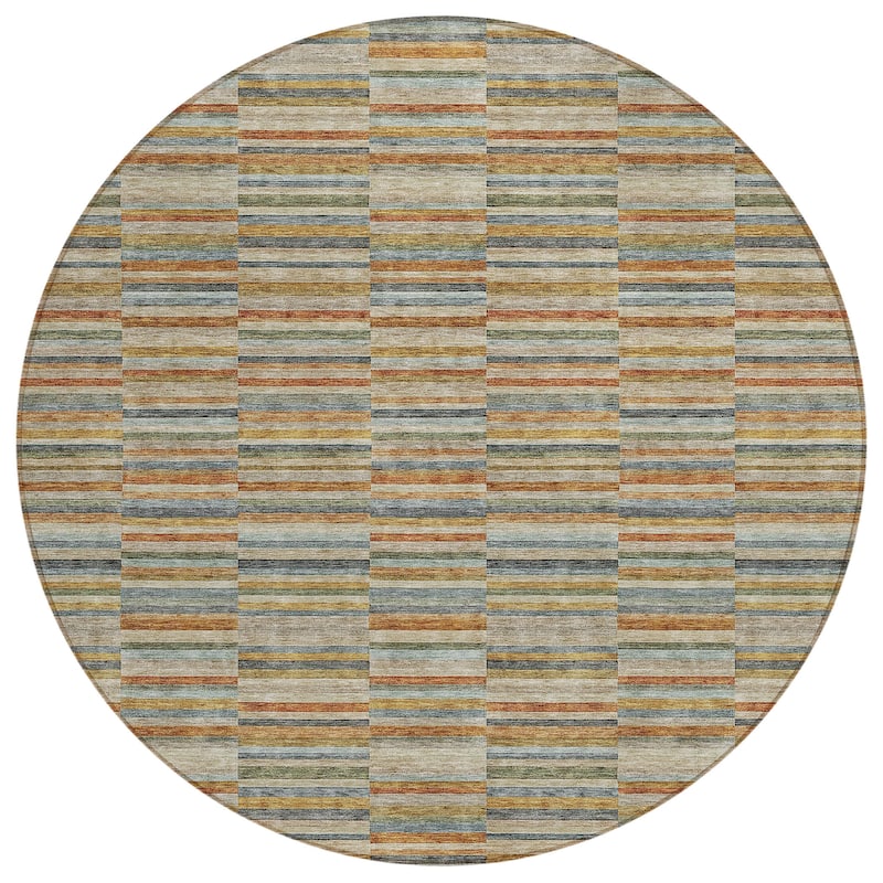 Machine Washable Indoor/ Outdoor Chantille Contemporary Geo Rug