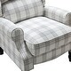 preview thumbnail 28 of 100, Olympus Upholstered Classic Manual Wingback Recliner with Spindle Legs by HULALA HOME