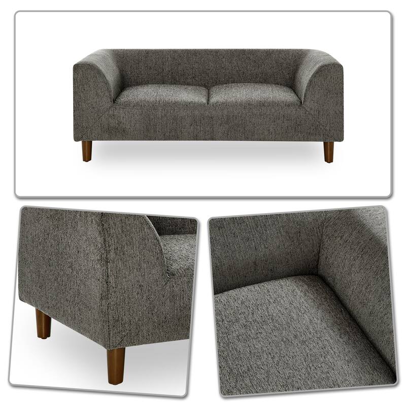 Modern Minimalist Linen Fabric Upholstered Pet Sofa, For Medium and Large Dogs