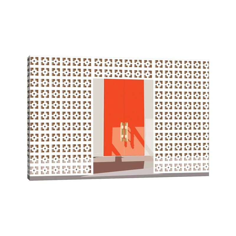 iCanvas "Mid Century Modern Front Door" by Jen Bucheli Canvas Print