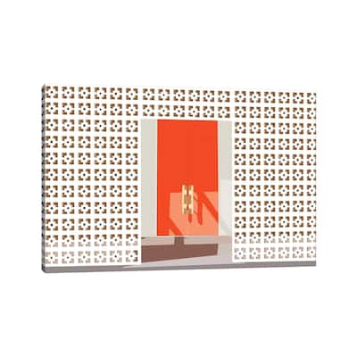 iCanvas "Mid Century Modern Front Door" by Jen Bucheli Canvas Print