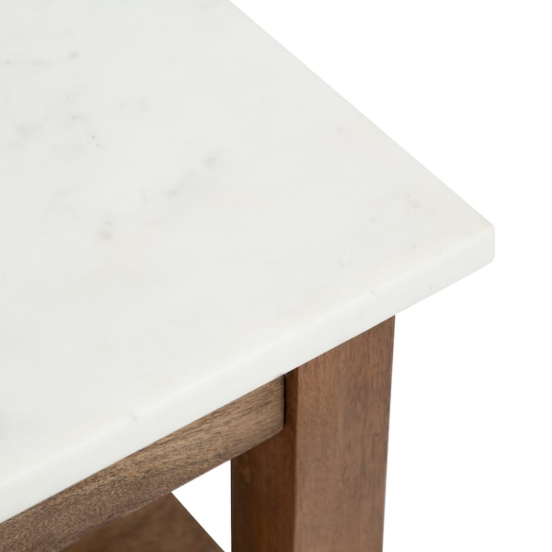 Kate and Laurel Lillian Wood Side Table - 18x12x24