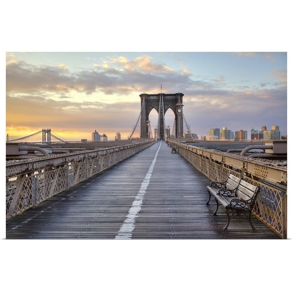 "Brooklyn bridge, New York City." Poster Print