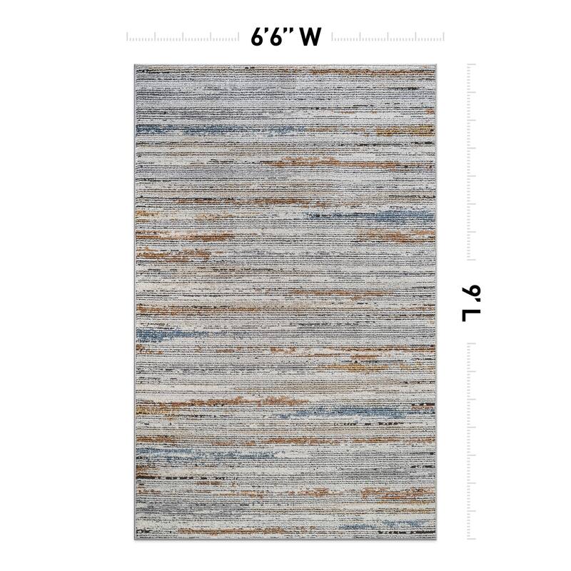Multi-Tonal Area Rug for Living Room, Entryway, or Playroom - Easy to Clean and Family Friendly