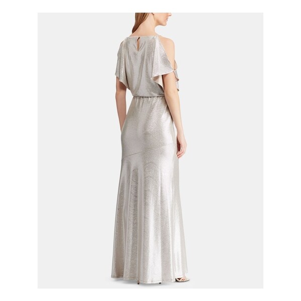 ralph lauren silver dress