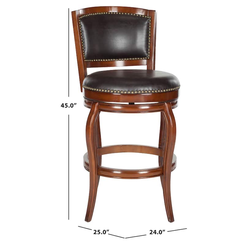 SAFAVIEH Mihoko Sierra Brown 29-inch Bar Stool - 24" x 25" x 45" - 24Wx25Dx45H