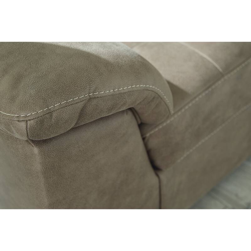 Signature Design by Ashley Maderla 2-Piece Sectional with Chaise - 124"W x 87"D x 38"H