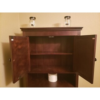 Lydia Wood Space Saver Cabinet in Espresso