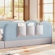 preview thumbnail 18 of 124, Twin/Full/Queen Teddy Fleece Floor Bed with Upholstered Safety Rails and Pocket
