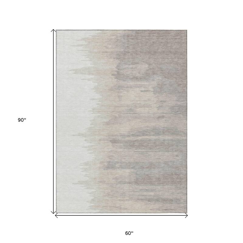 HomeRoots Abstract Transitional Rectangle Outdoor Rug