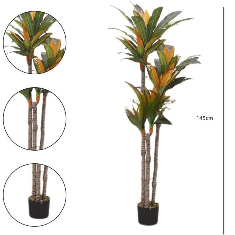 Artificial Realistic Fake Dracaena Tree for Home Office Patio Decor