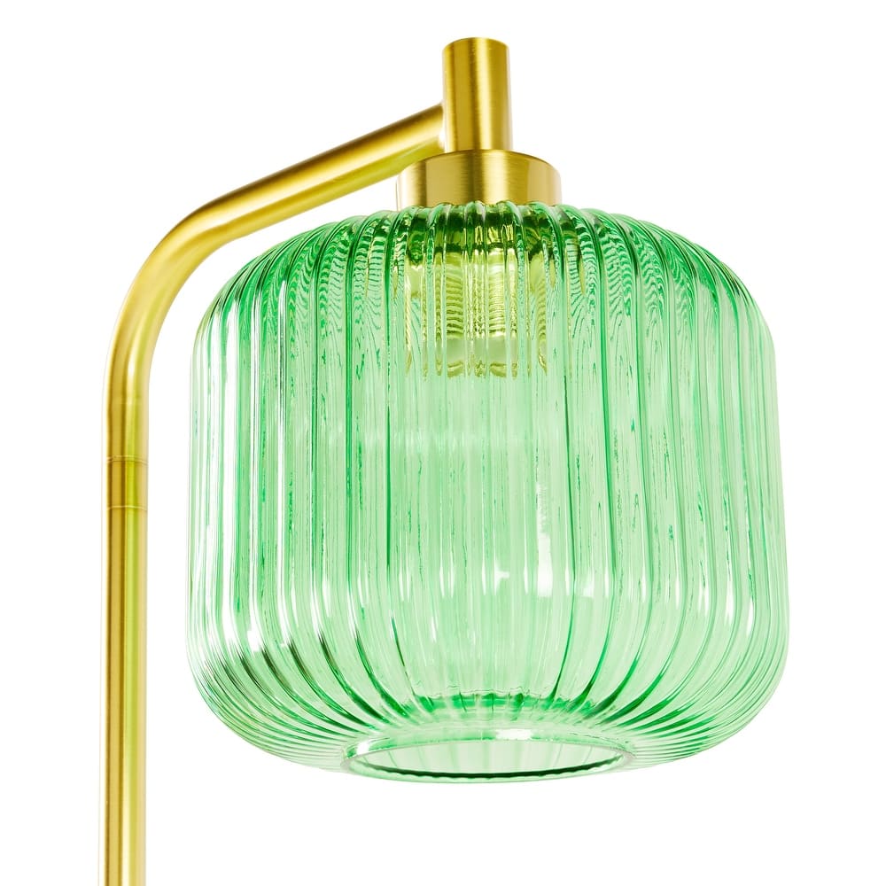 Frederick River of Goods Gold Metal and Glass Candlestick Floor Lamp