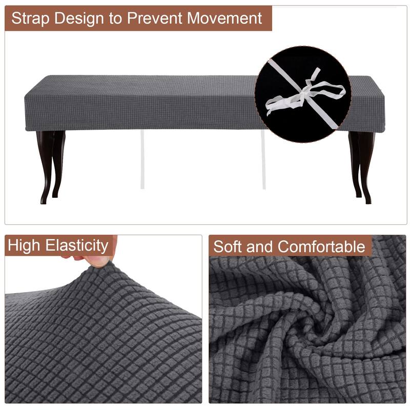 Bench Cushion Cover Jacquard Dining Bench Cover