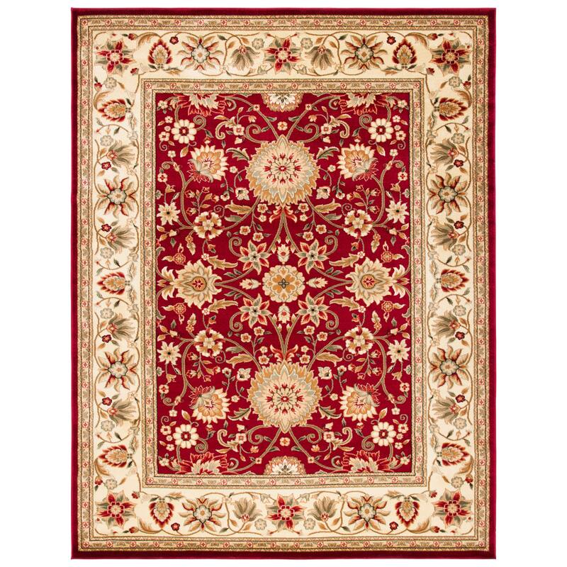 SAFAVIEH, Lyndhurst Marsha Traditional Area Rug - 8' x 10' - Red/Ivory