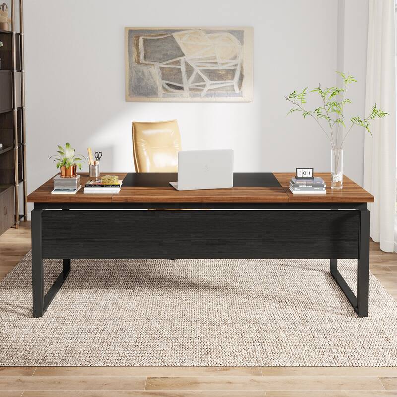 63-inch Executive Computer Desk Writing Table for Home Office