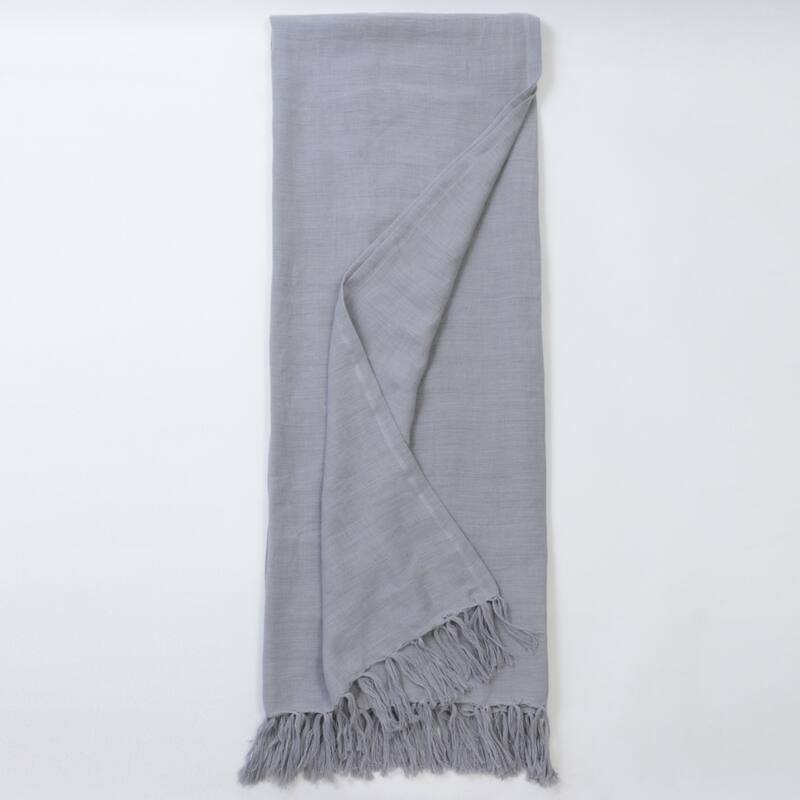 Dempsey, Linen, Grey, Super Throw - Grey