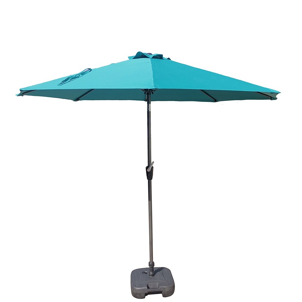 Shop 9 Foot Crank Wall Hugger Patio Umbrella Without Base Overstock 32221705