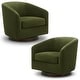 preview thumbnail 91 of 91, Liam Swivel Accent Chair Set of 2 - Green-Velvet