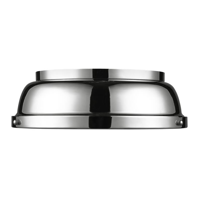 Yep by Golden Lighting Duncan 2-light Flush Mount in Chrome