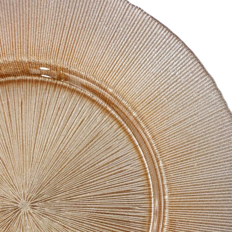 Ritz Glitter Blush Charger Plate - 13"