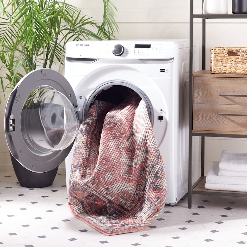 SAFAVIEH Serapi Machine Washable Slip Resistant Madie Traditional Oriental