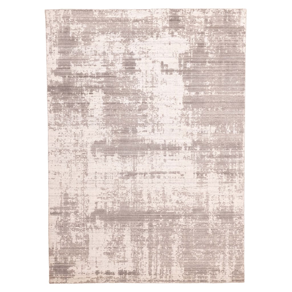 ECARPETGALLERY Hand Loomed Elysian Dark Grey Wool Rug - 8'4 x 11'4