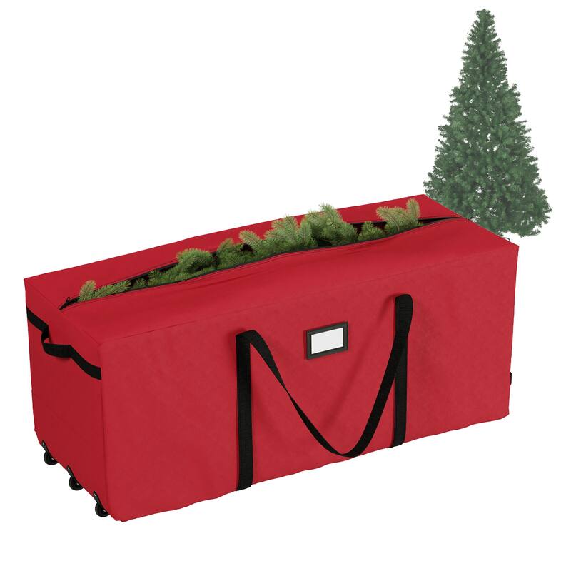 Elf Stor Premium Rolling Christmas Tree Storage Duffel Bag 9' Tree