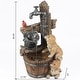 preview thumbnail 11 of 11, Resin Puppies and Water Faucet Outdoor Fountain with LED Light
