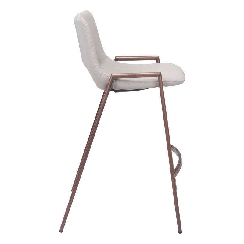 Desi Counter Stool Black & Walnut