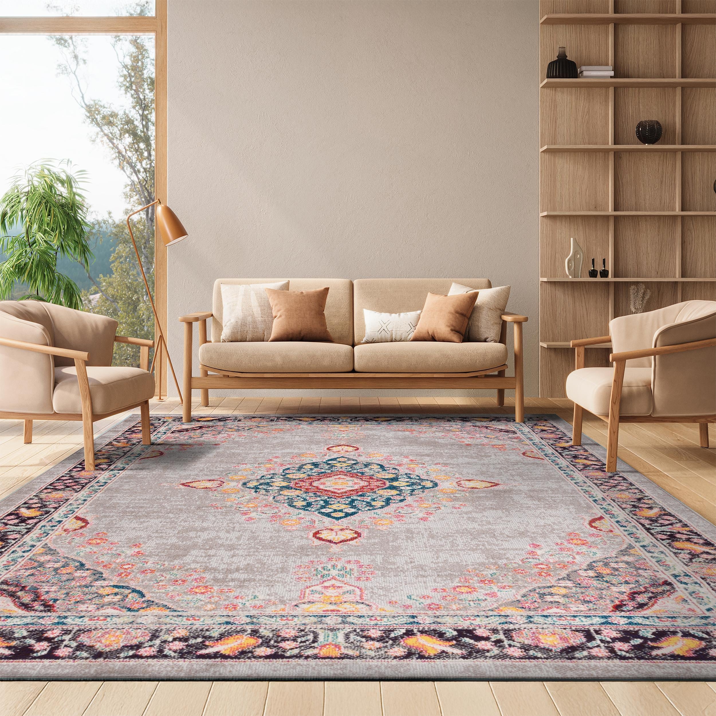 SAFAVIEH Madison Felicitas Vintage Oriental Medallion Rug