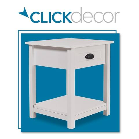 ClickDecor Manufactured Wood Night Stand with 1 Drawer and Shelf